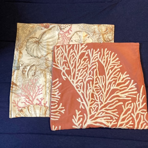Pottery Barn Bedding Pottery Barn Coral Reef Pillow Shams Poshmark